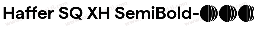 Haffer SQ XH SemiBold字体转换